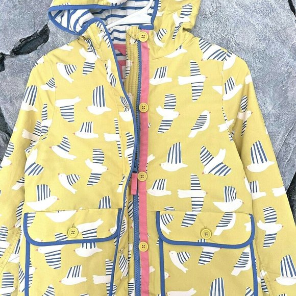 Girls Mini Boden Lined Rain Jacket Girls Size 9-10 - Picture 2 of 7